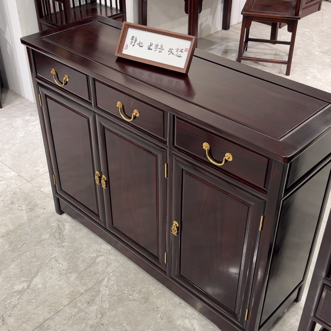 黑酸枝木类家具餐边柜