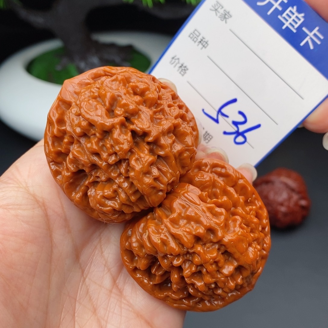 文玩核桃把件45官帽536