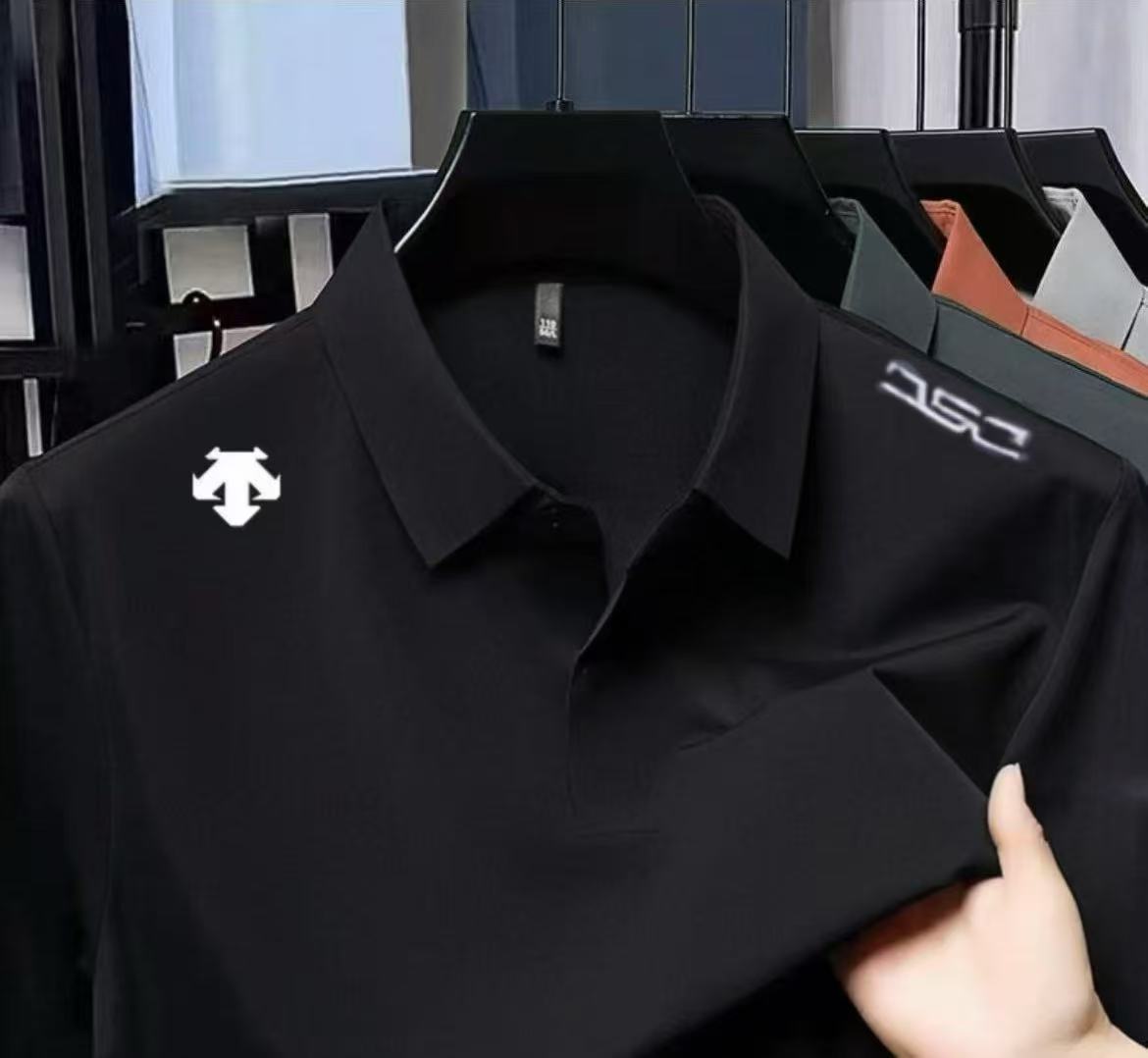 D2025年新款冰丝无痕系列polo肩膀带字母