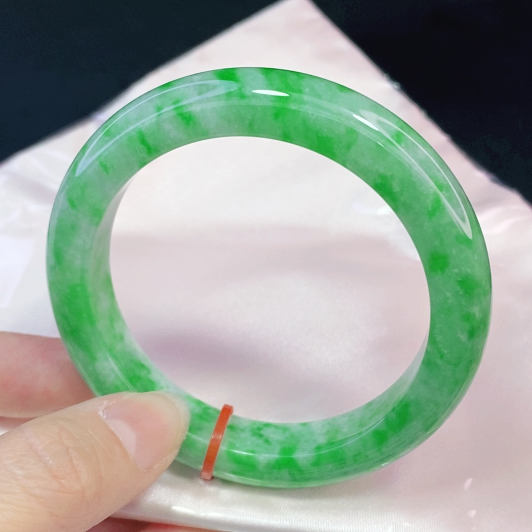 未镶嵌手镯翡翠55.8正圈