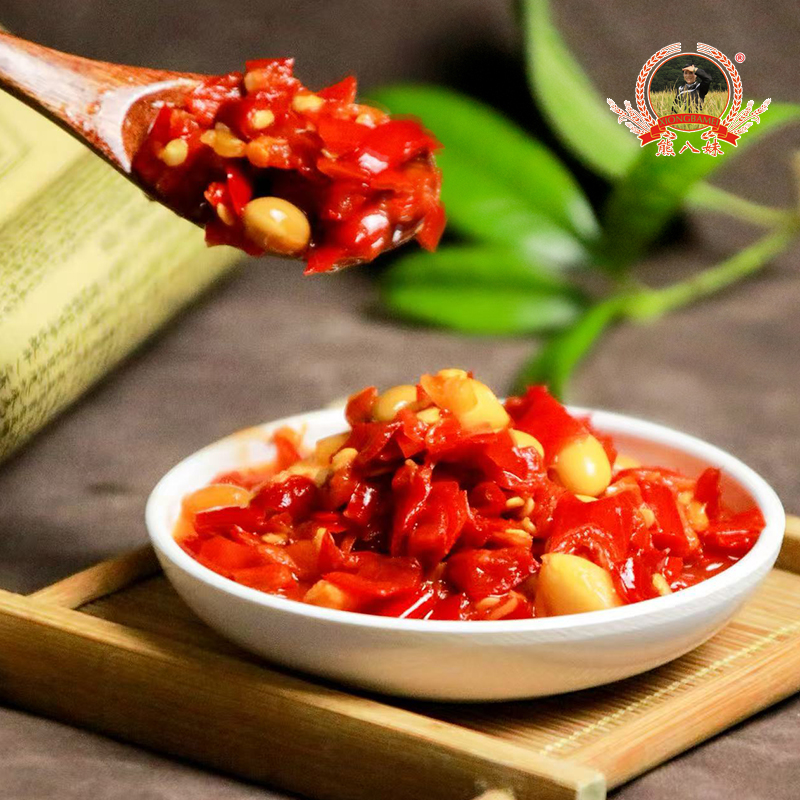 贵州熊八妹酸辣椒1kg/瓶 剁椒 下饭神器 酸鲜带劲