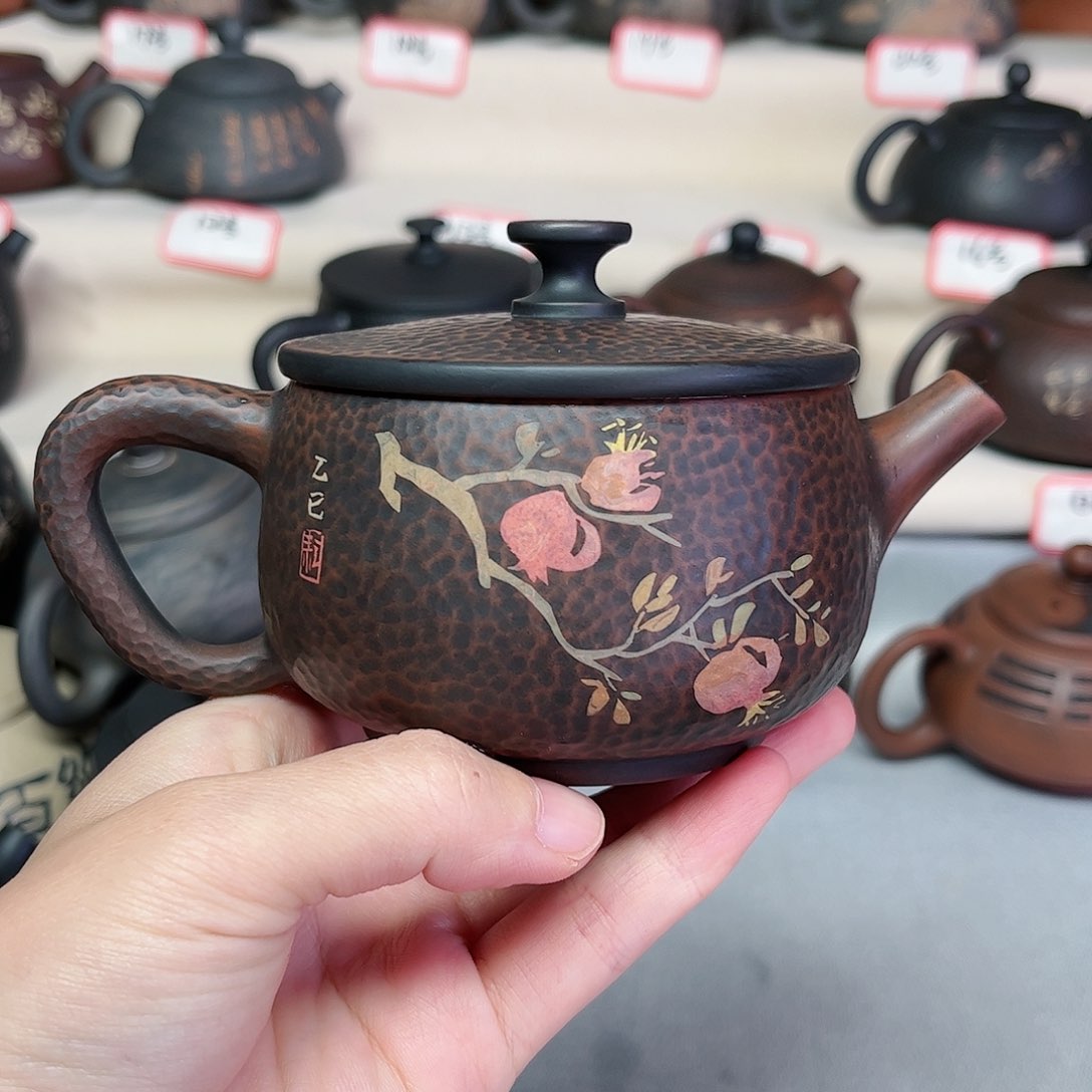 ✨****?220毫升微微瑕纯手工锤纹刻填