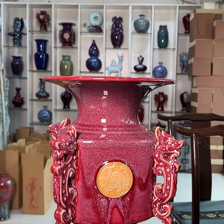 一***影陶摆件钧瓷摆件钧瓷摆件