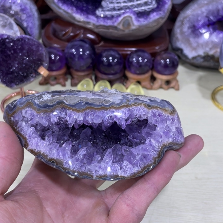 紫晶钱袋子未镶嵌