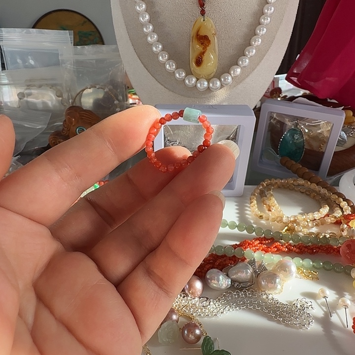 雨***涵南红玛瑙未镶嵌戒指