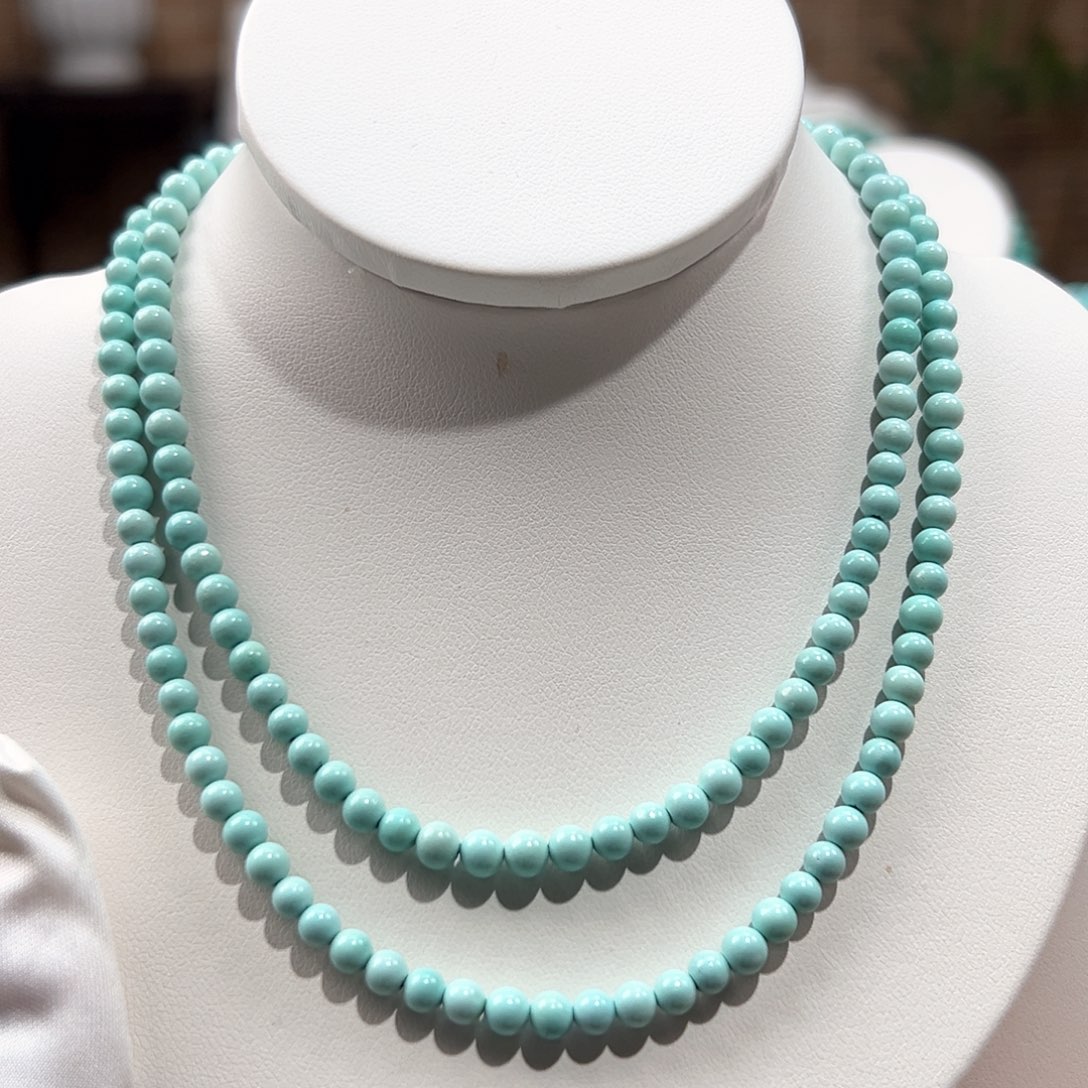 绿松石未镶嵌06圆珠108卡4+