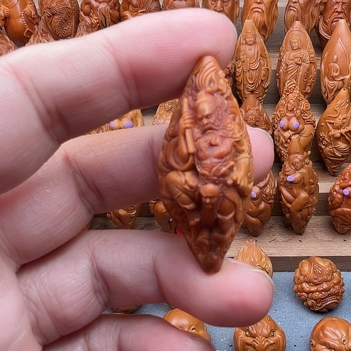 橄榄核吊坠20钟馗