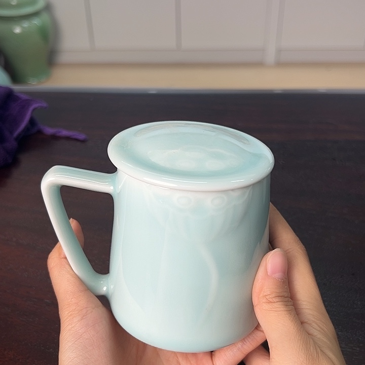 龙泉云间青瓷小米茶器