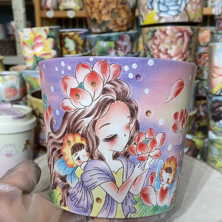 红陶景德镇艺术手绘作品