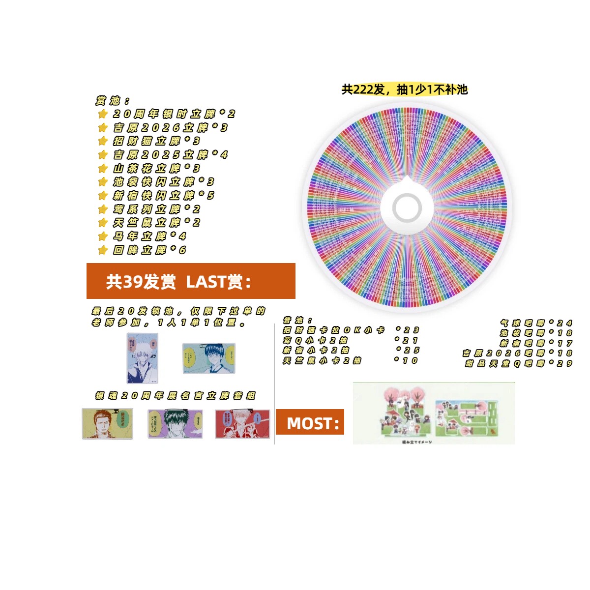 【银魂】场贩系列立牌抽赏混池转盘 默认瑕疵不退不换