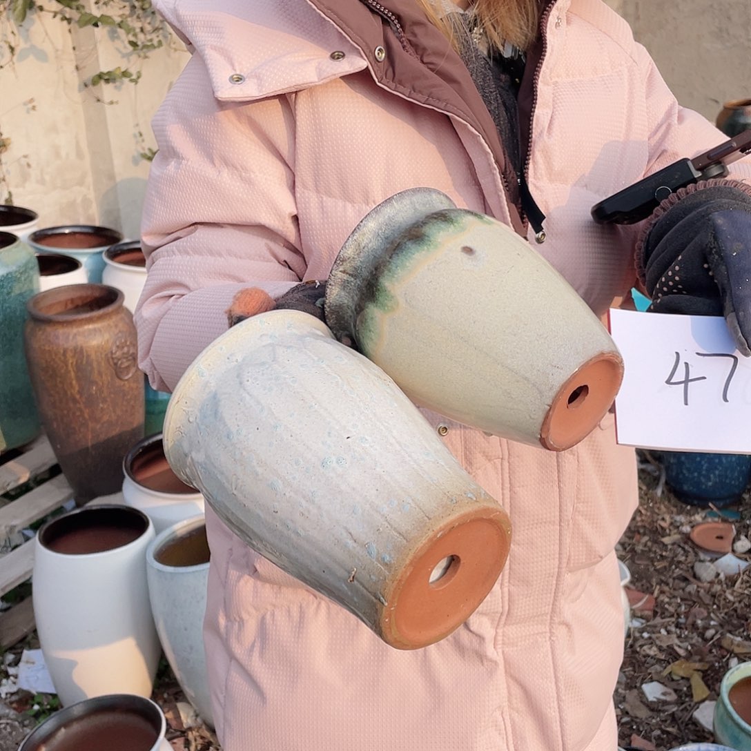 红陶王嫂花盆0213-477