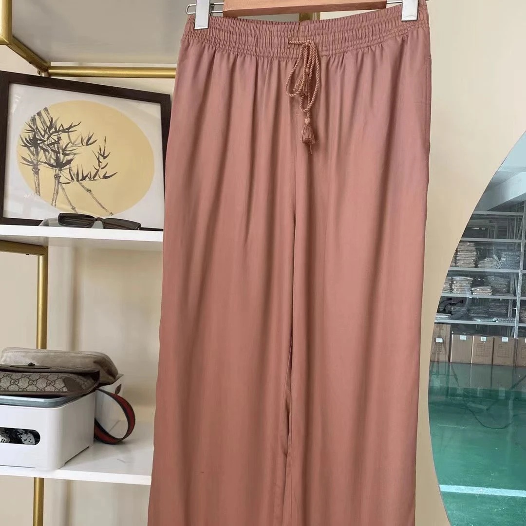 虎儿3-276 高腰松紧直筒薄款休闲裤（微瑕）