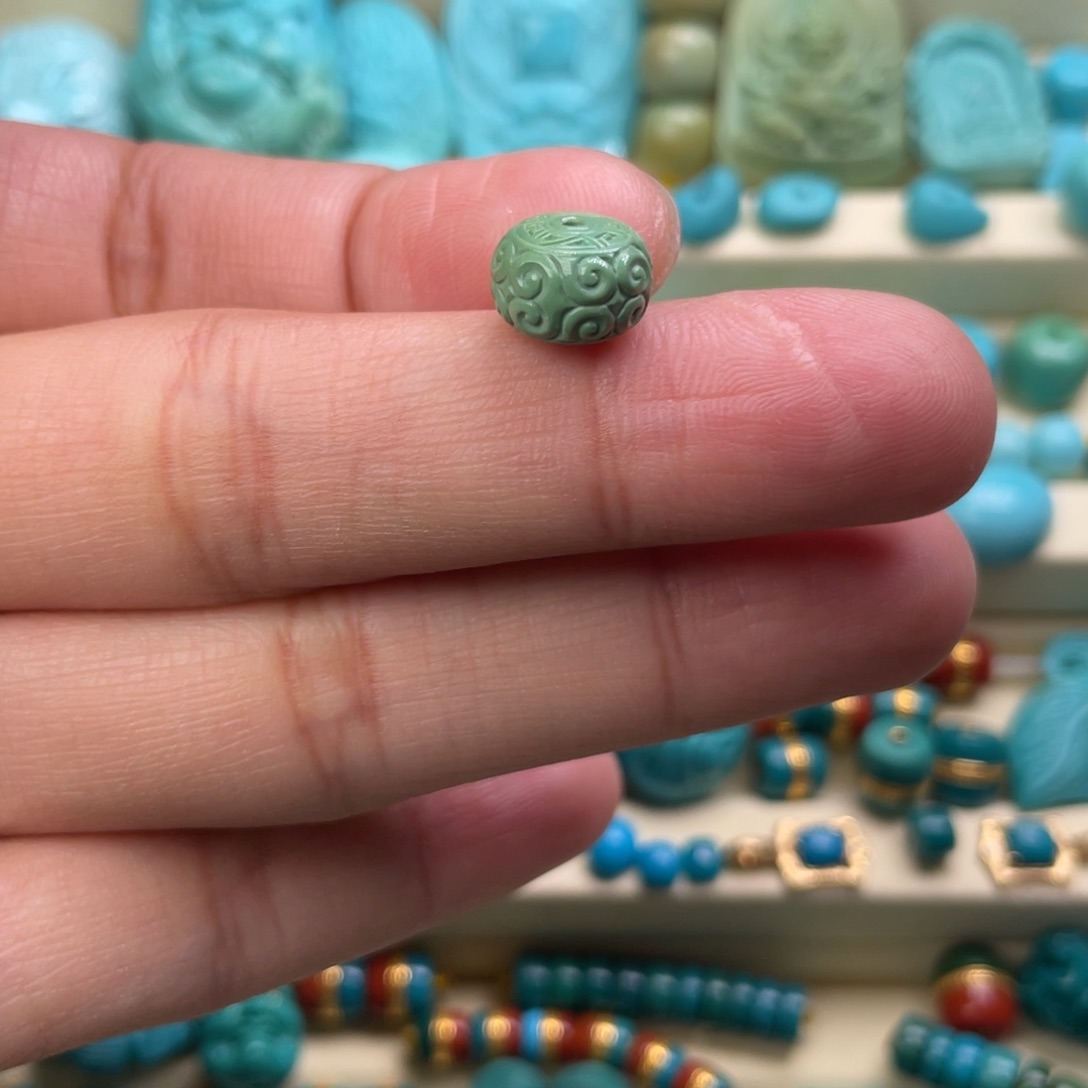 绿松石墩子未镶嵌