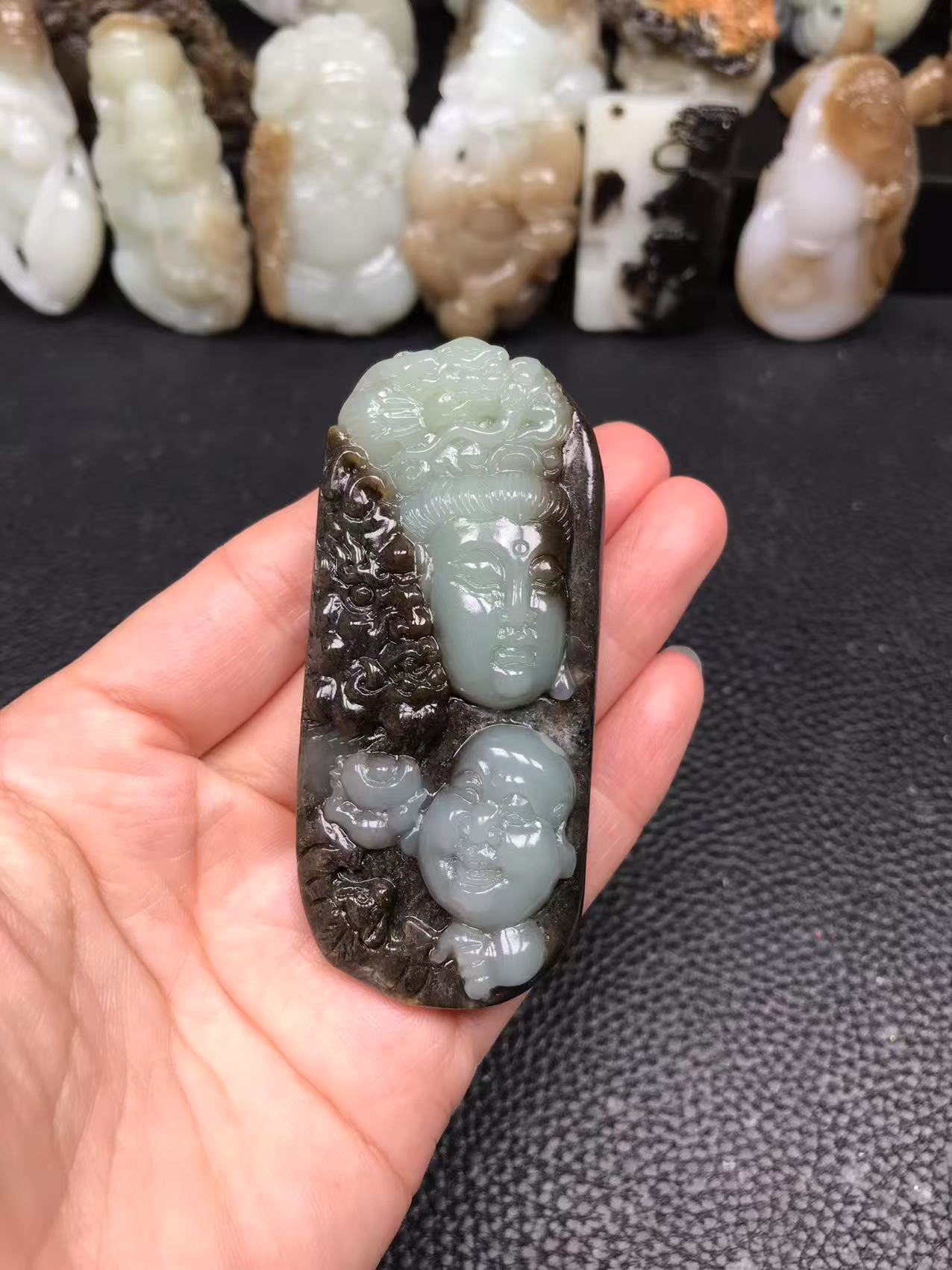 和田玉观音佛，实物漂亮