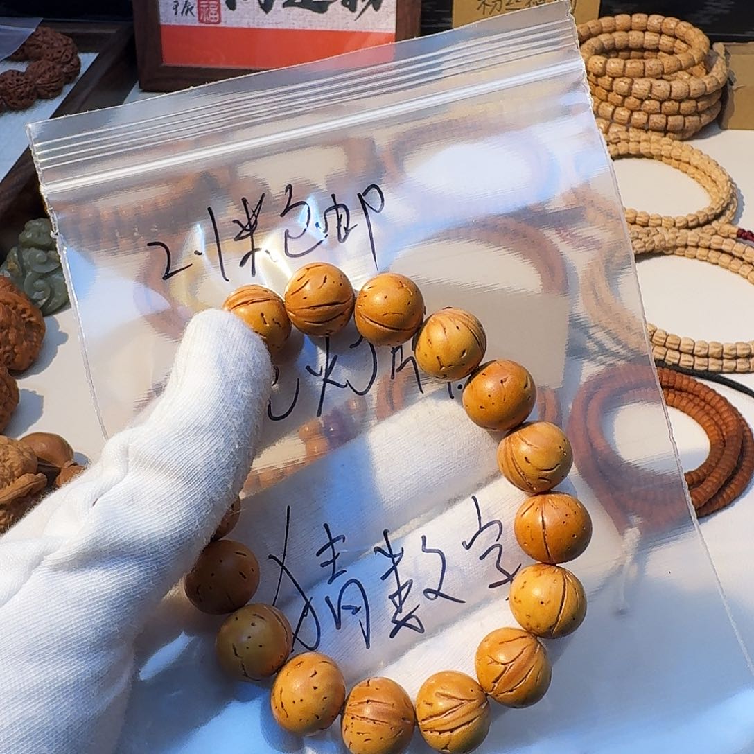 不***.手串桃核桃核圆珠4号