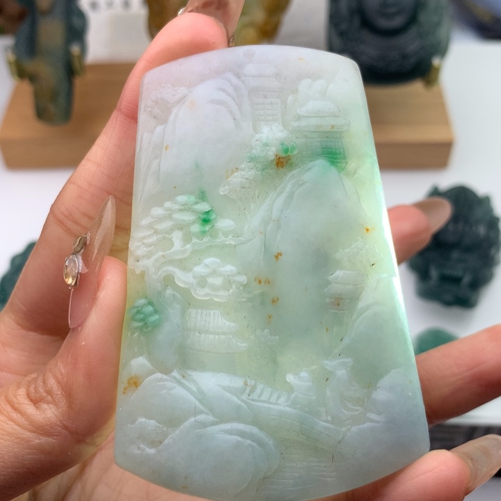 定制翡翠未镶嵌龙王翡翠