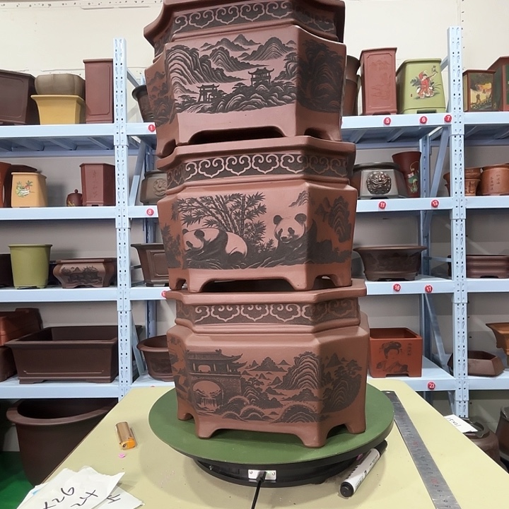 国***业花盆紫砂微瑕处理