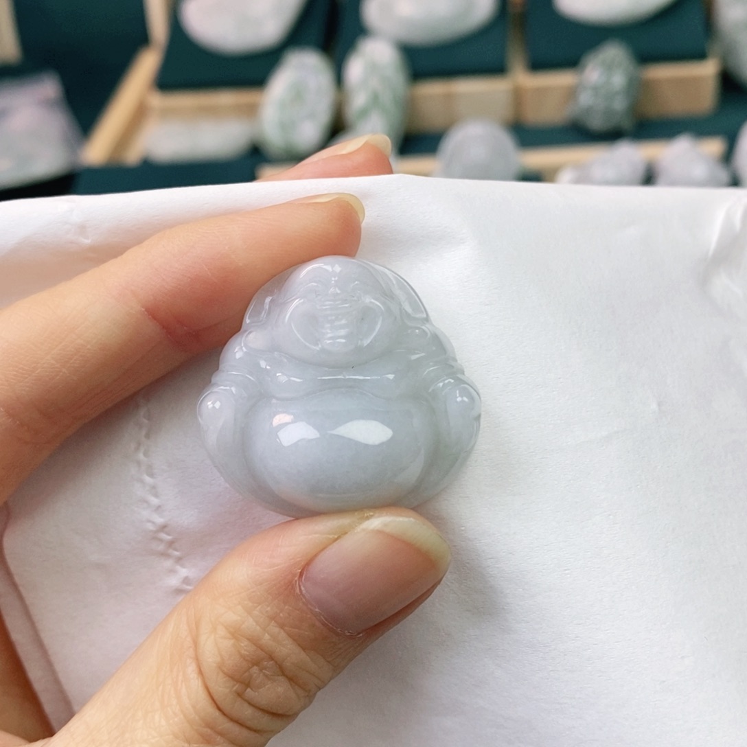 翡翠颈饰未镶嵌你****一佛公