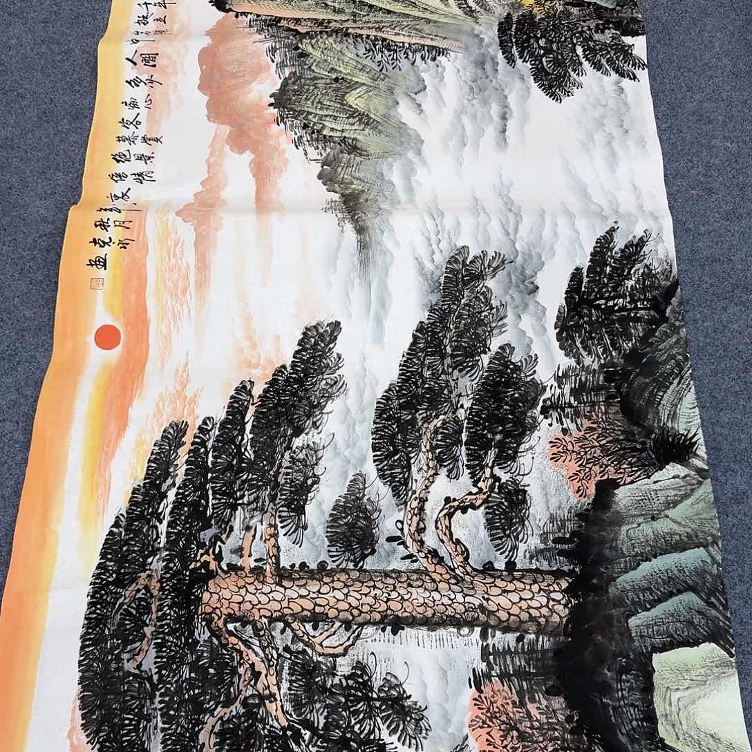 国画国画作品宣纸纯手绘