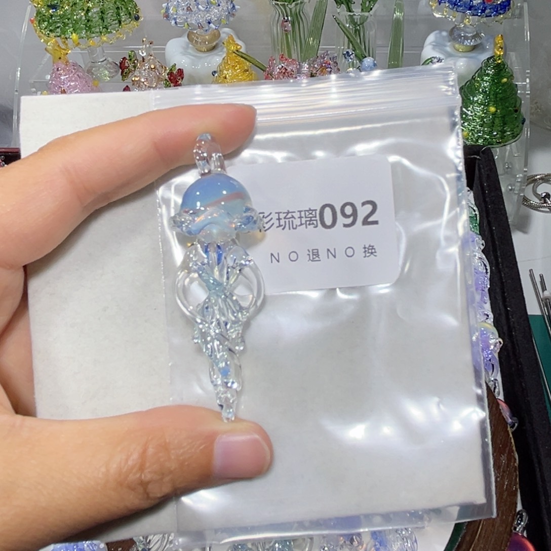 糖***憨颈饰玻璃92水母一个