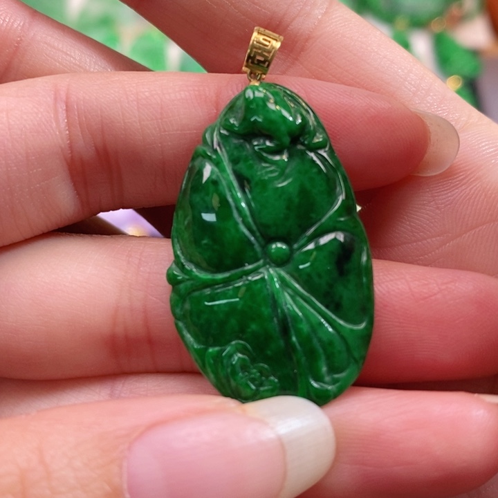 颈饰未镶嵌翡翠吊坠