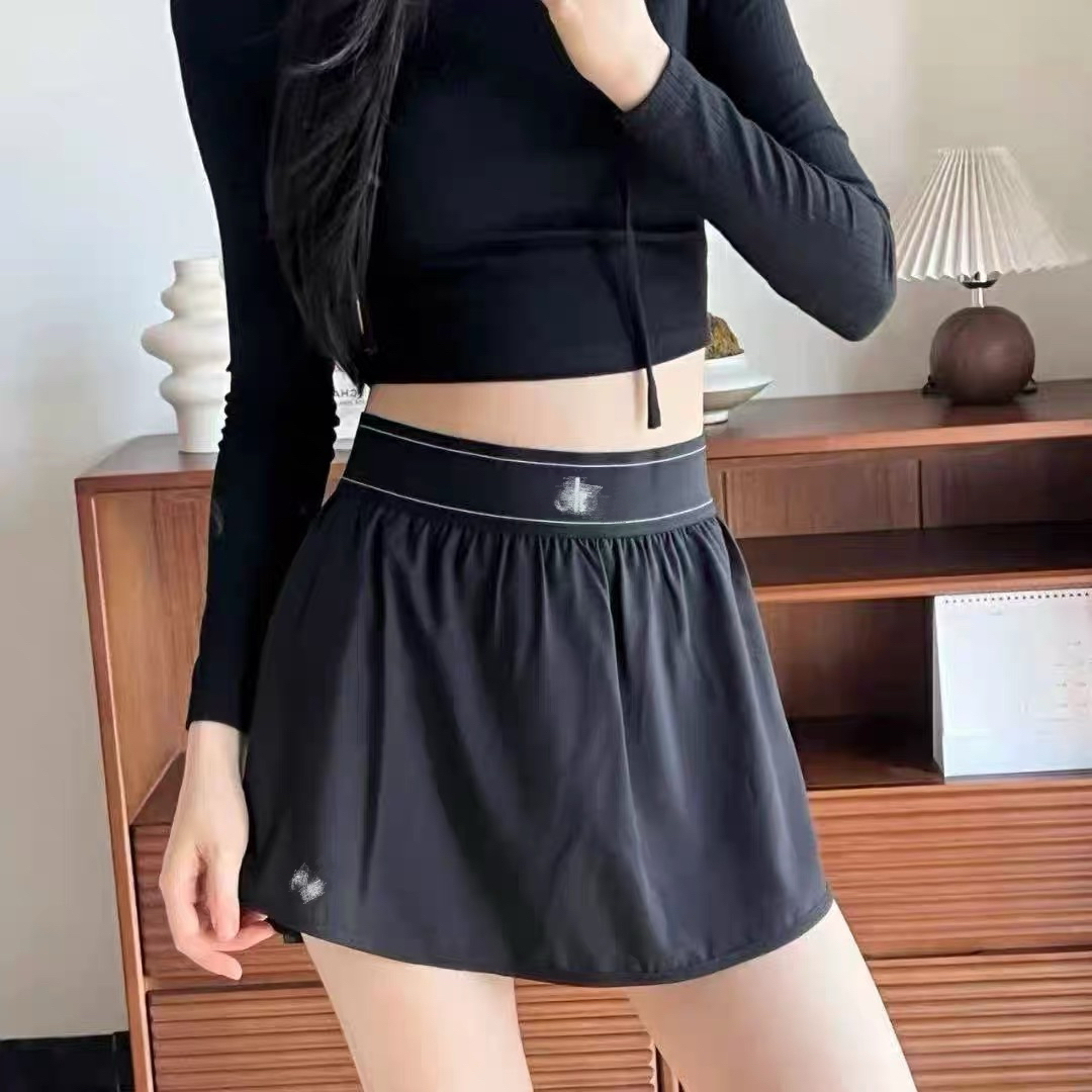 女士百搭速干运动高腰网球裙舒适提臀适合健身跑步