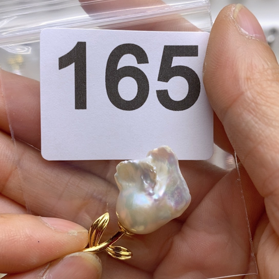 淡水珍珠颈饰银S925镶嵌165