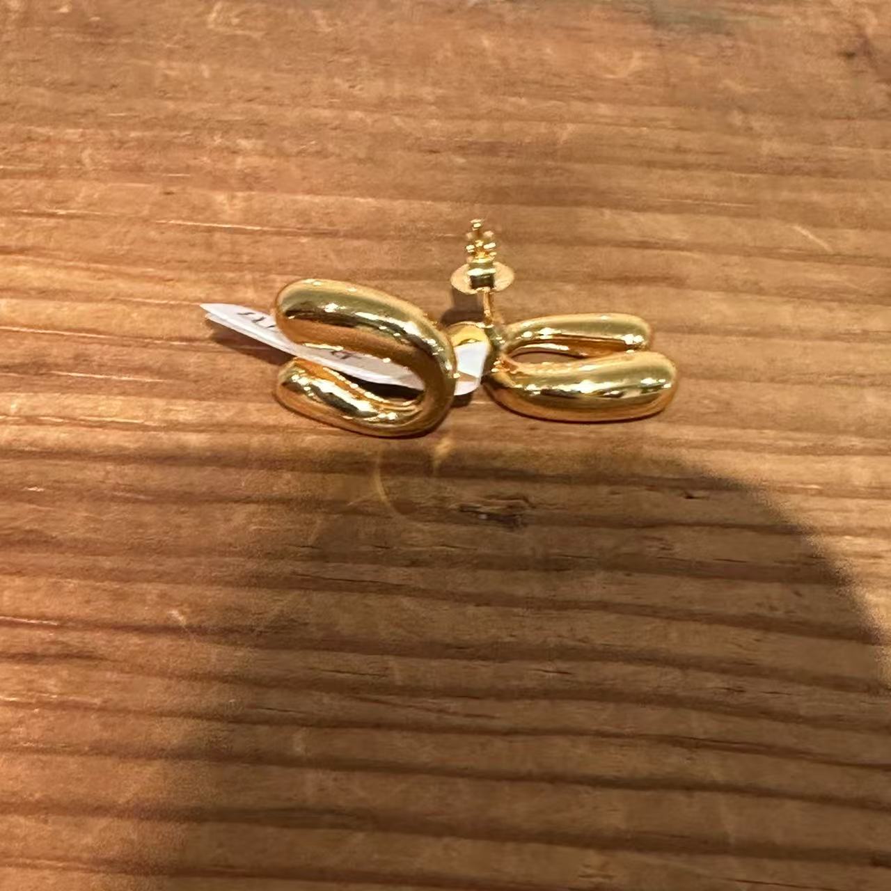 925银耳饰 0511A06 TJ韩国女装韩国直播代购935银U耳钉耳饰 