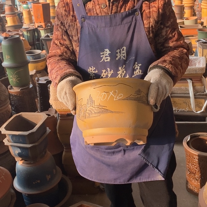 紫砂花盆紫砂花盆