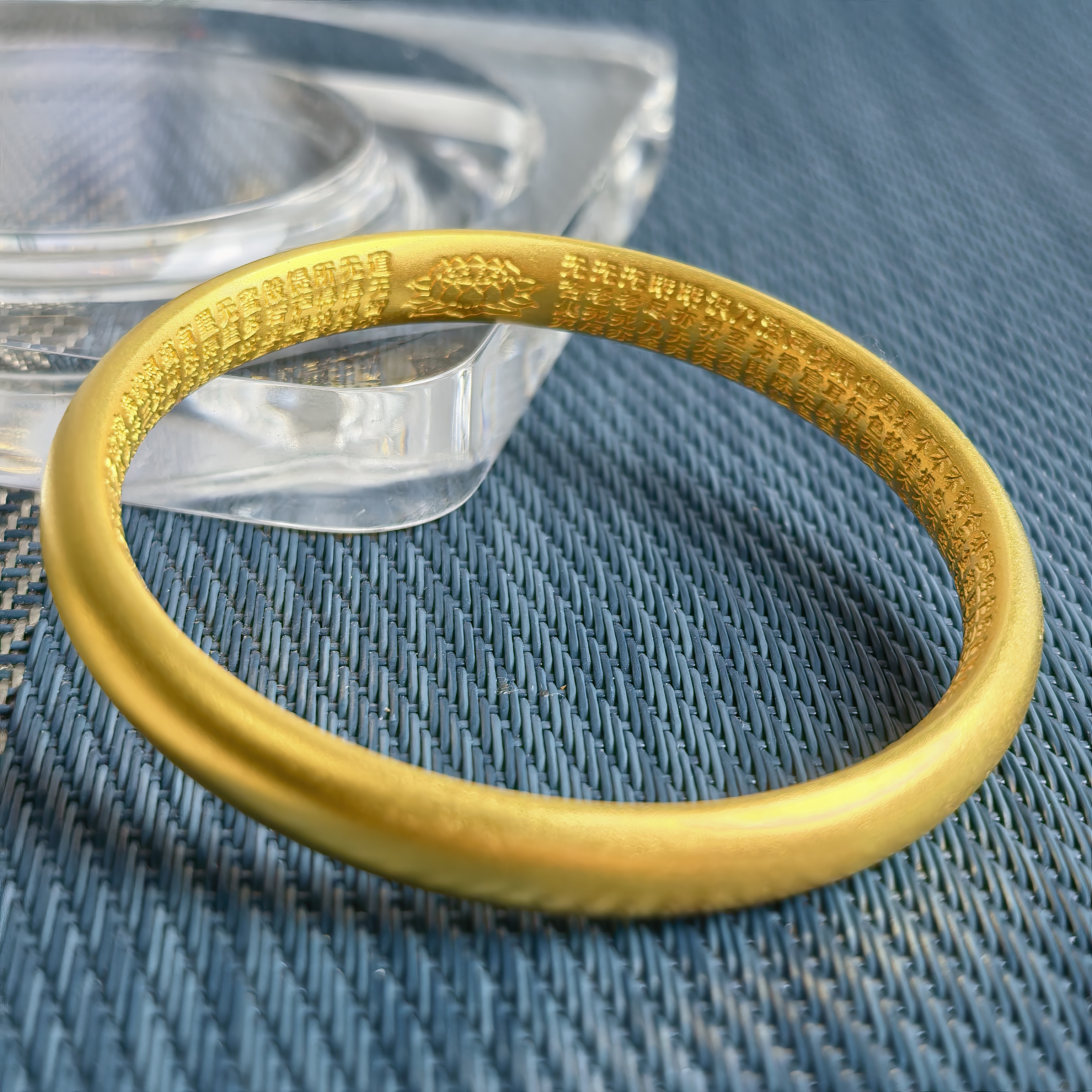 足银手镯 8mm宽心经泥鳅背古法手镯传承款手镯送妈妈送老婆