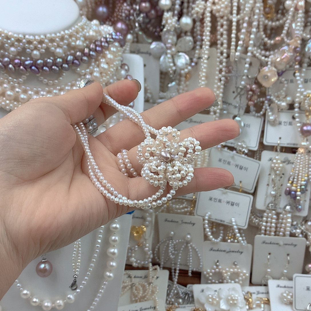 恭***財银S925镶嵌淡水珍珠耳饰