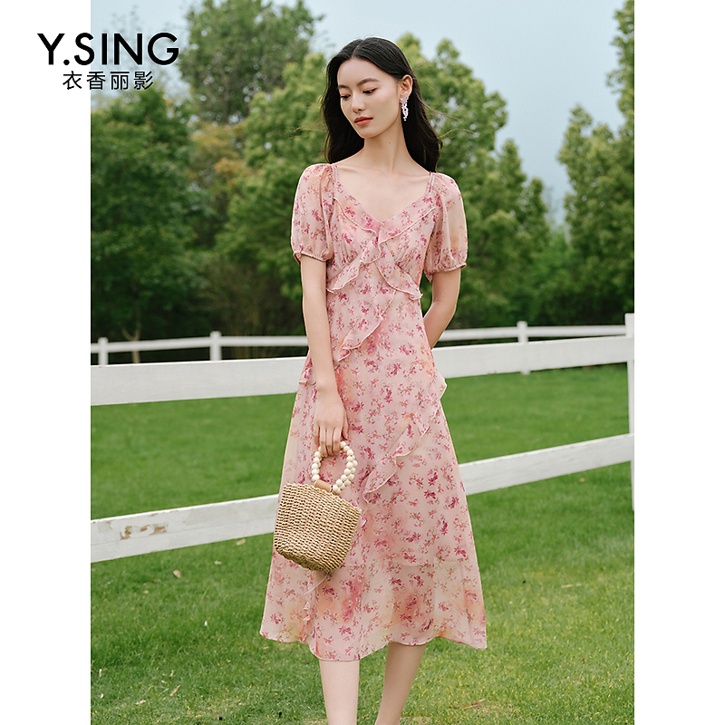 1032【女乔严选】衣香丽影新款连衣裙940525167