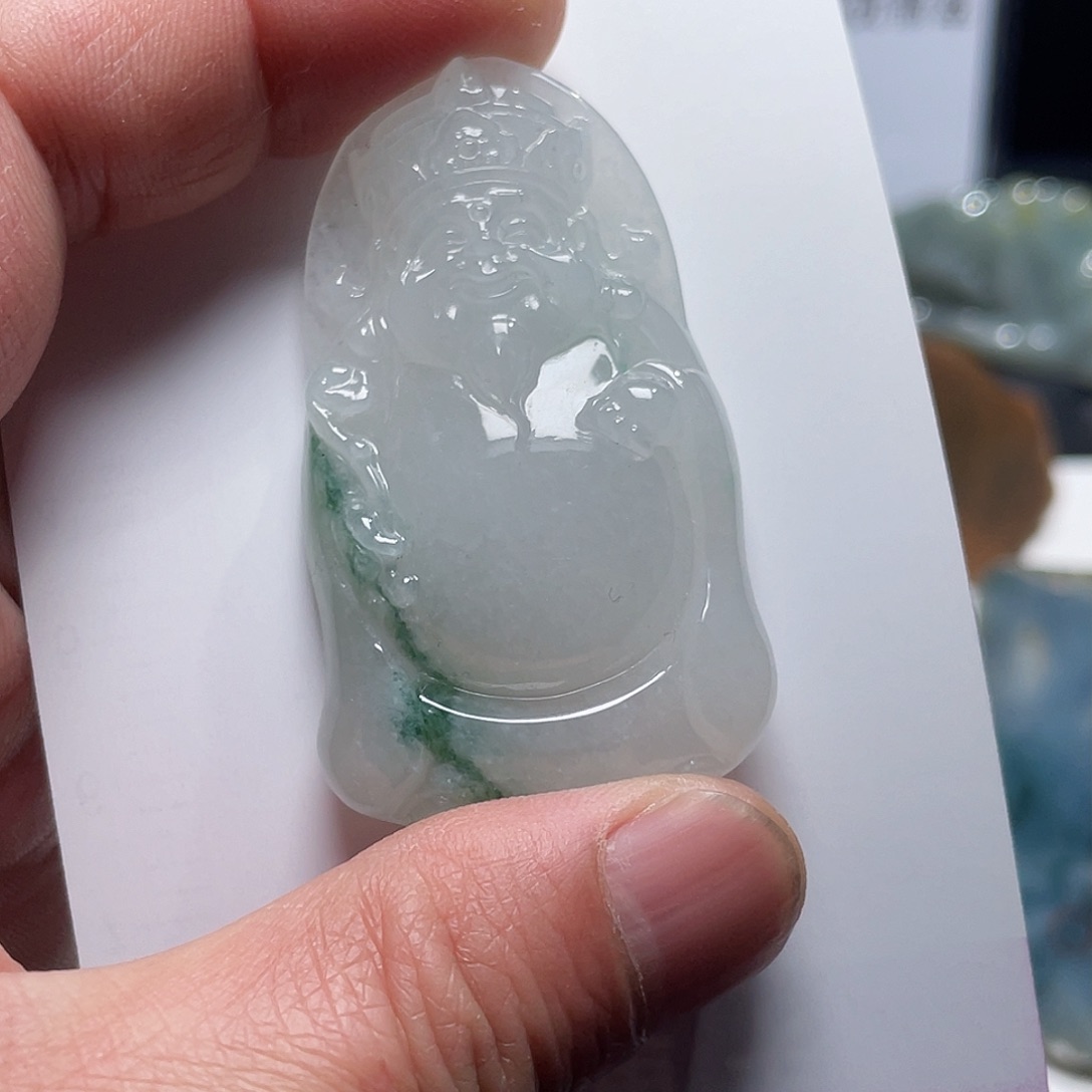 翡翠颈饰未镶嵌缅甸天然A货翡翠