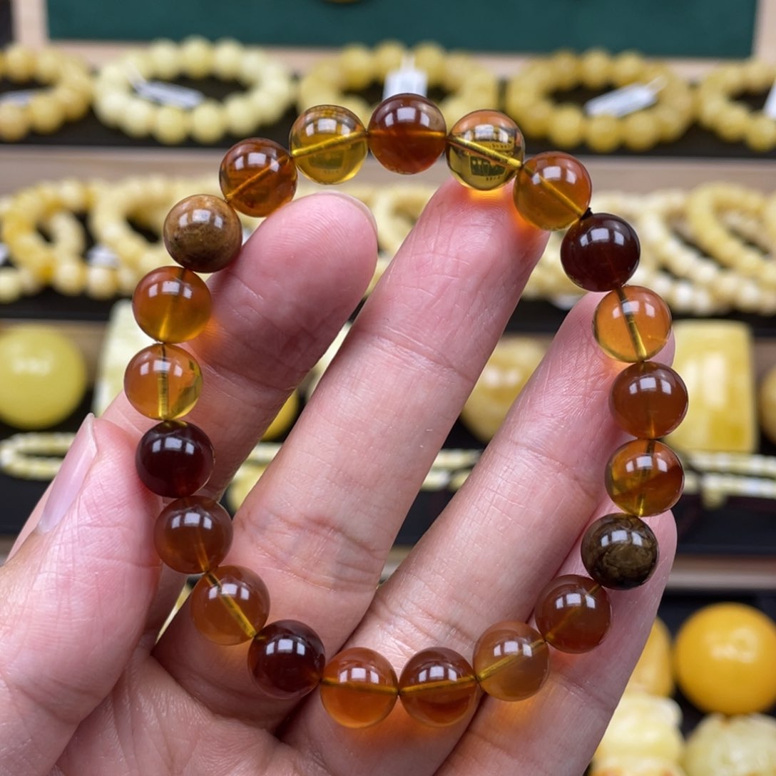 琥珀裸石未镶嵌琥珀蜜蜡