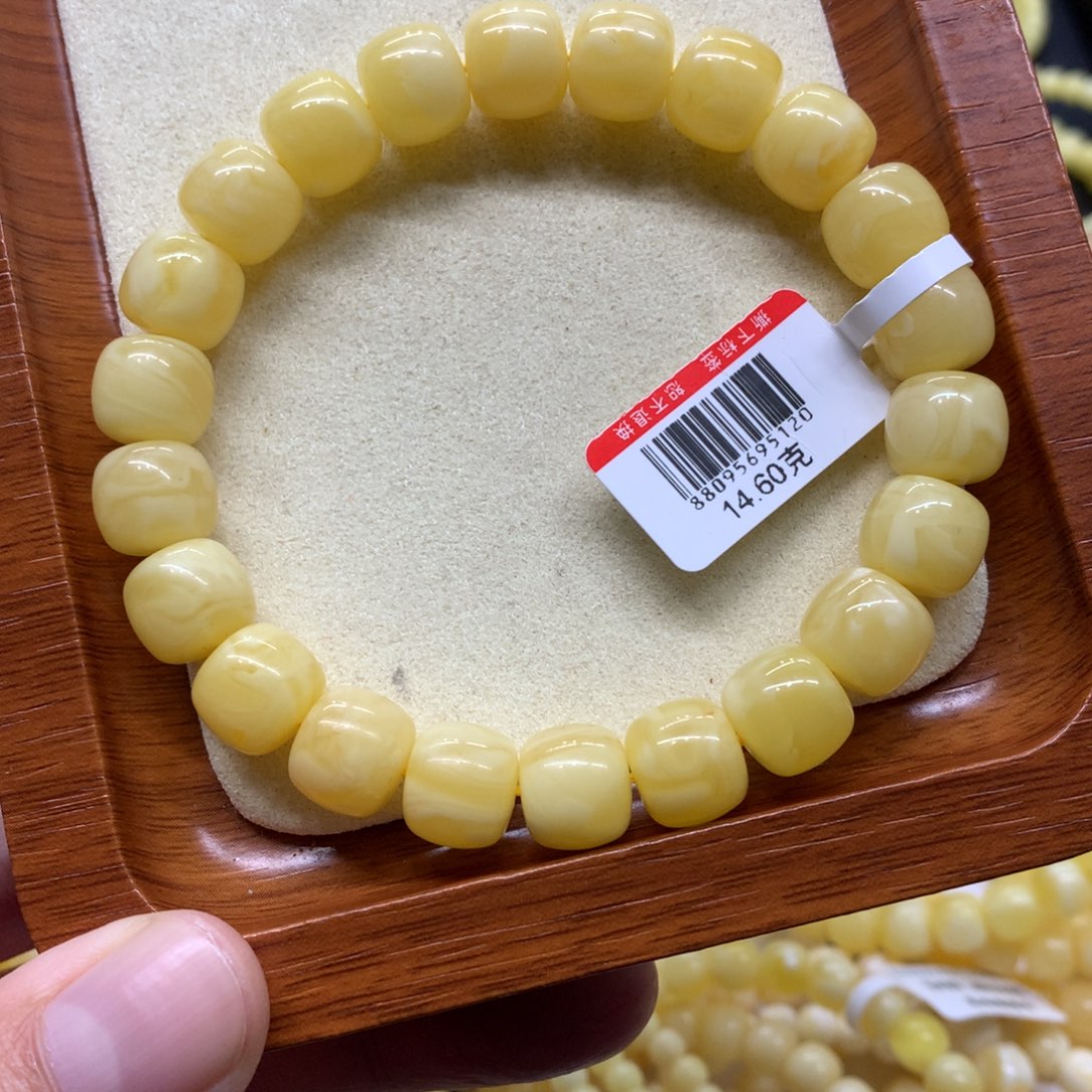 蜜蜡未镶嵌手链蜜蜡