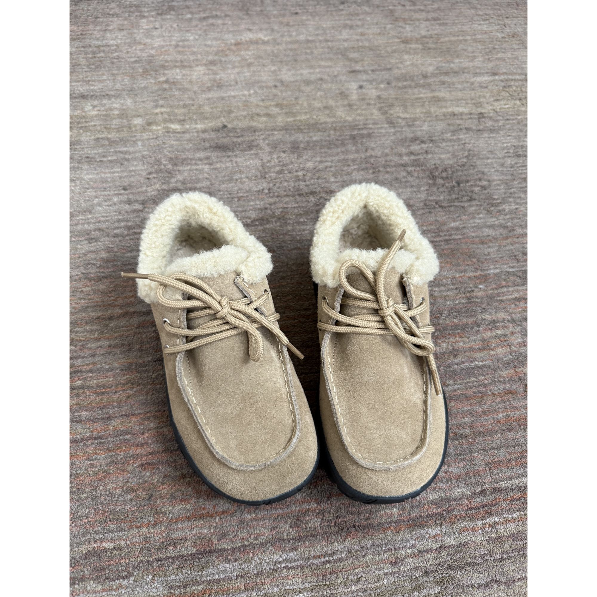 Uninhabitable 增高4CM！秋冬加绒加厚增高鞋勃肯鞋女鞋乐福鞋