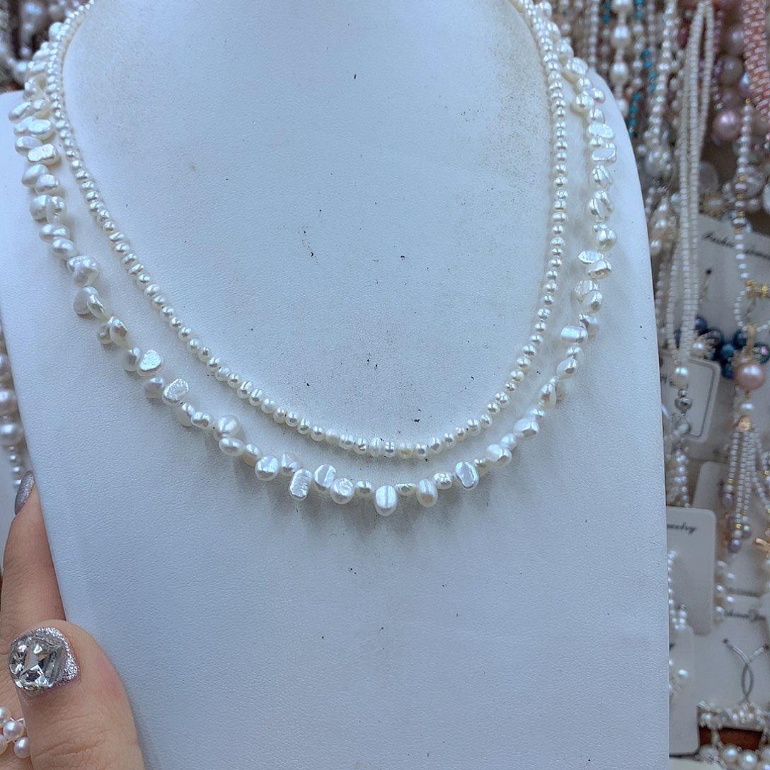 用***爱淡水珍珠耳饰银S925镶嵌