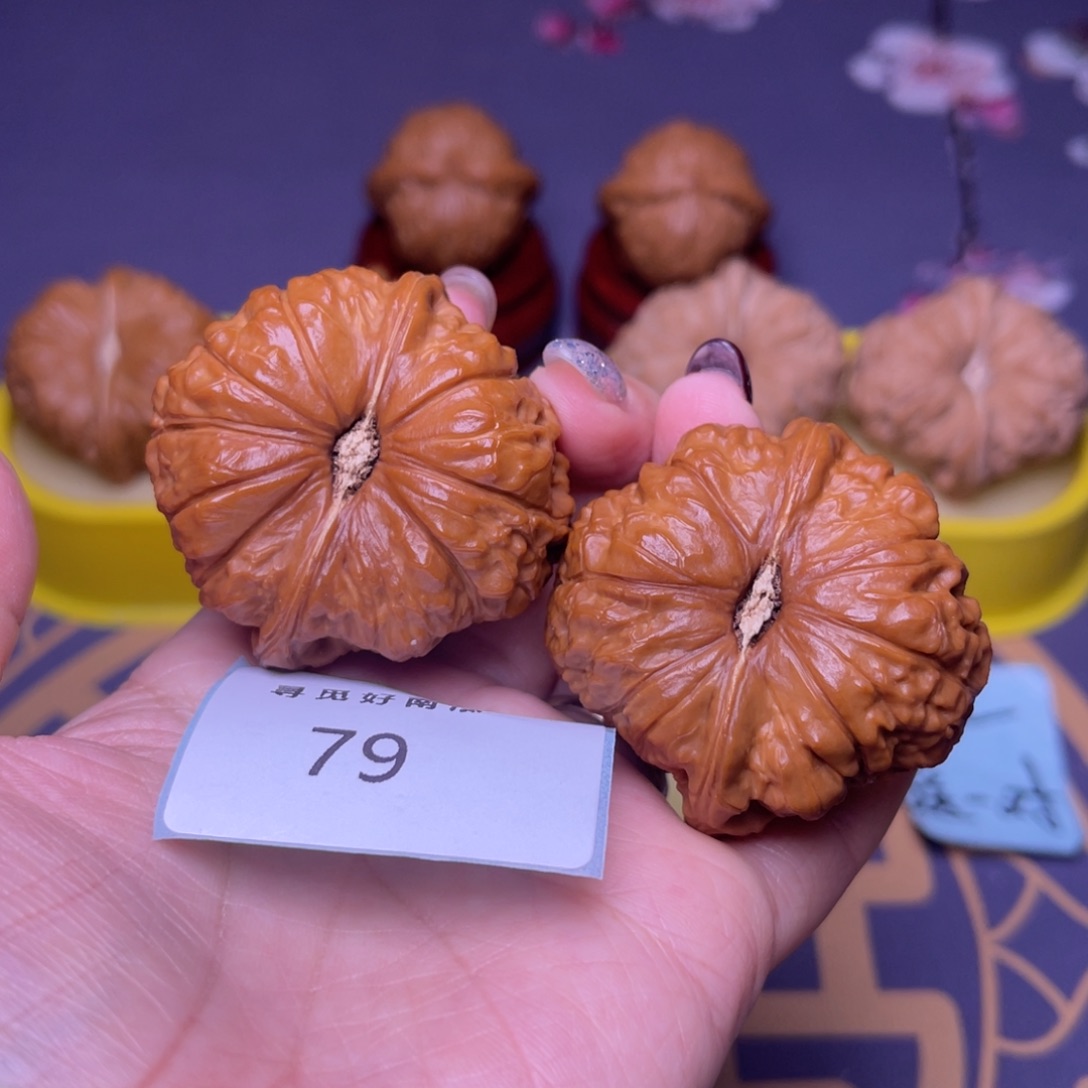 文玩核桃把件南瓜46 79号 56克