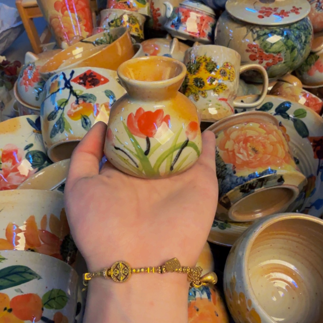 瓷片景德镇陶瓷手工手绘