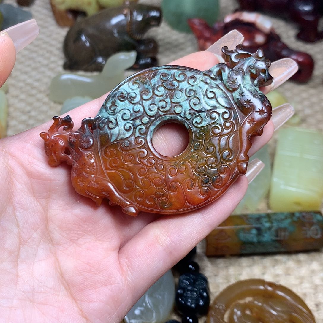 白玉菩提吊坠挂件