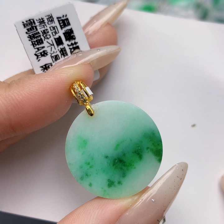 翡翠银S925镶嵌颈饰