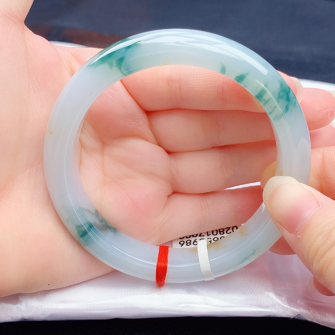 翡翠未镶嵌手镯缅甸天然翡翠a货手镯