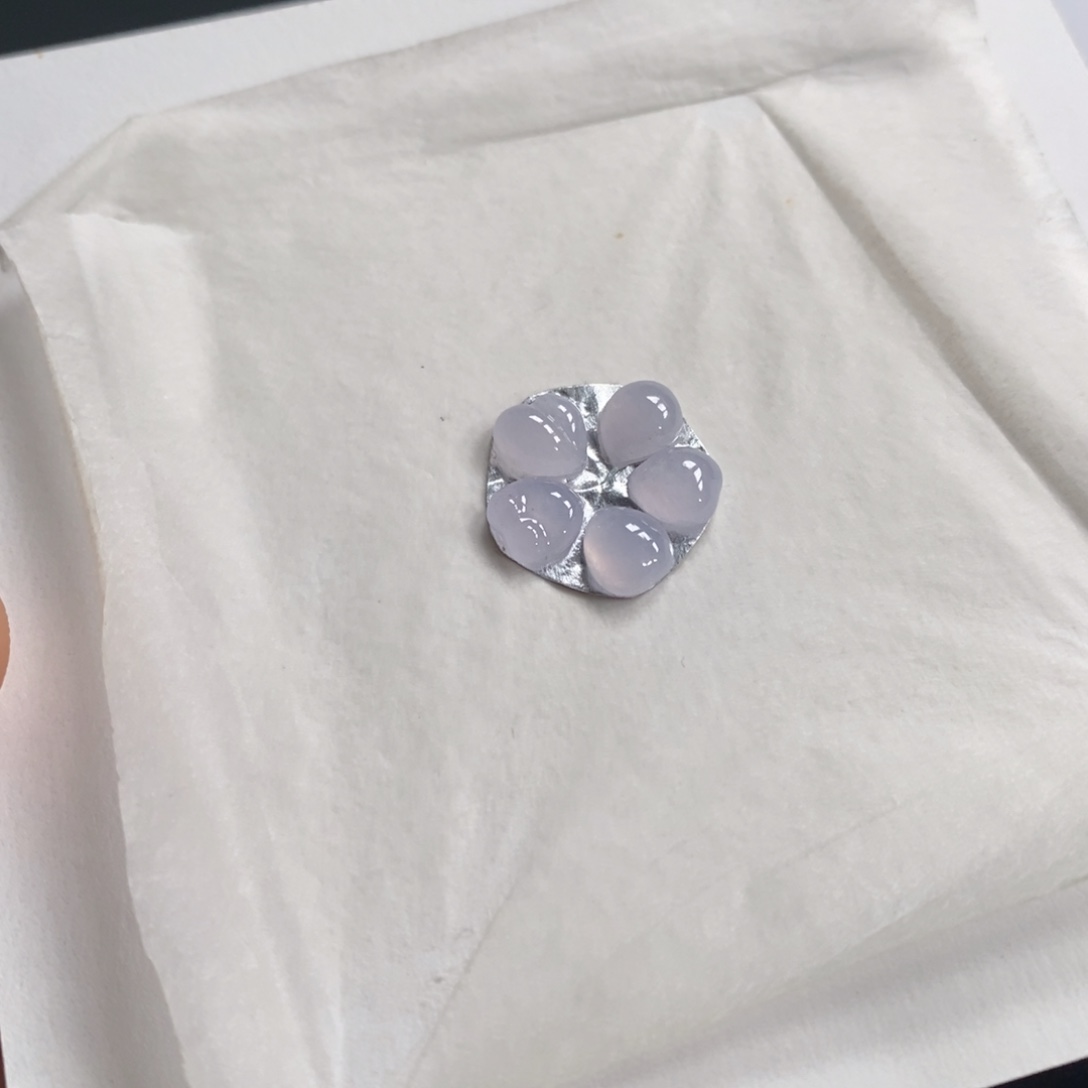 翡翠裸石冰粉紫樱花