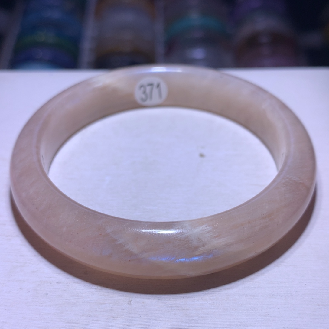 银S925镶嵌手镯黄晶橙月光金太阳共生59.3圈371