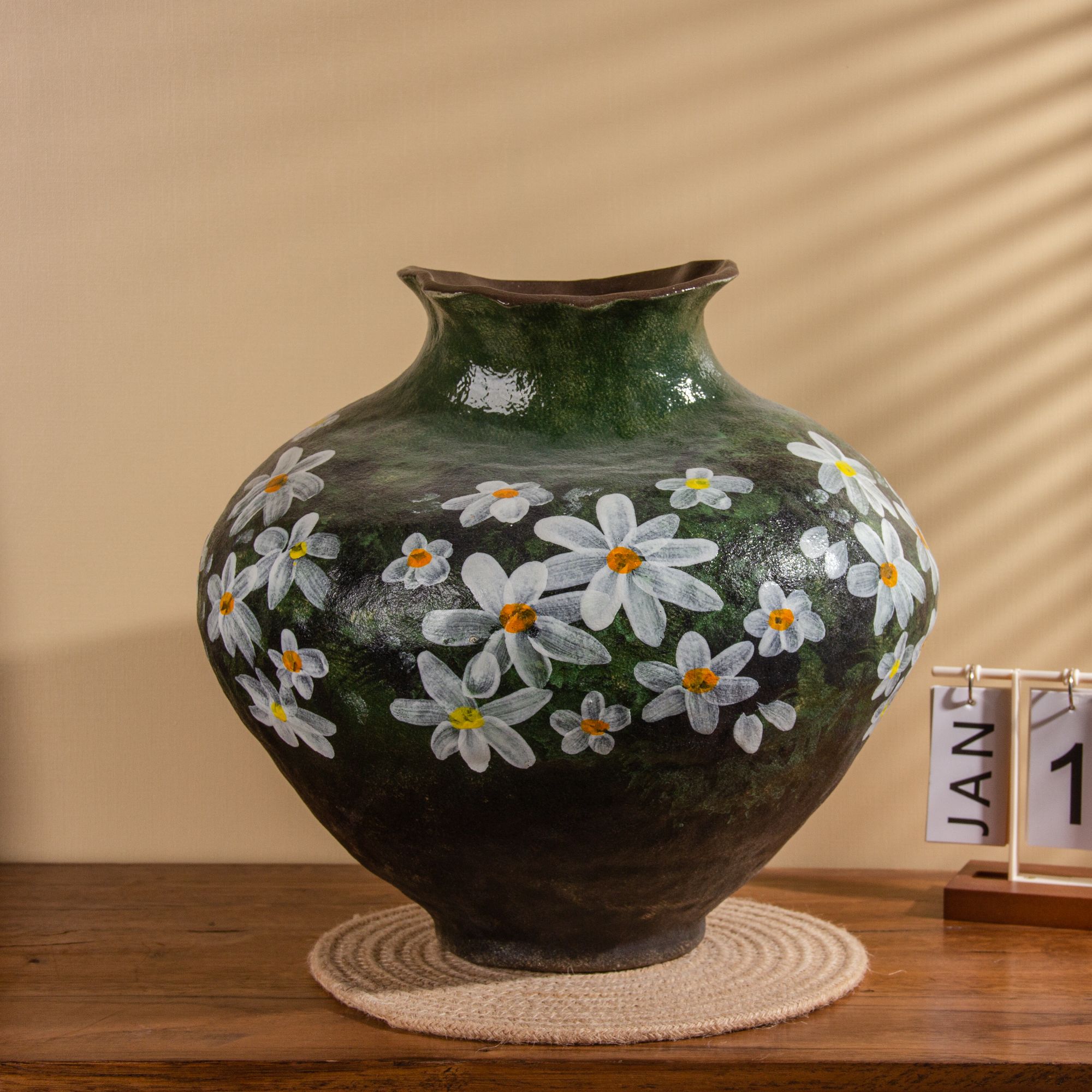 C078  Y20090A52 景德镇陶瓷花器室内桌面摆件花瓶