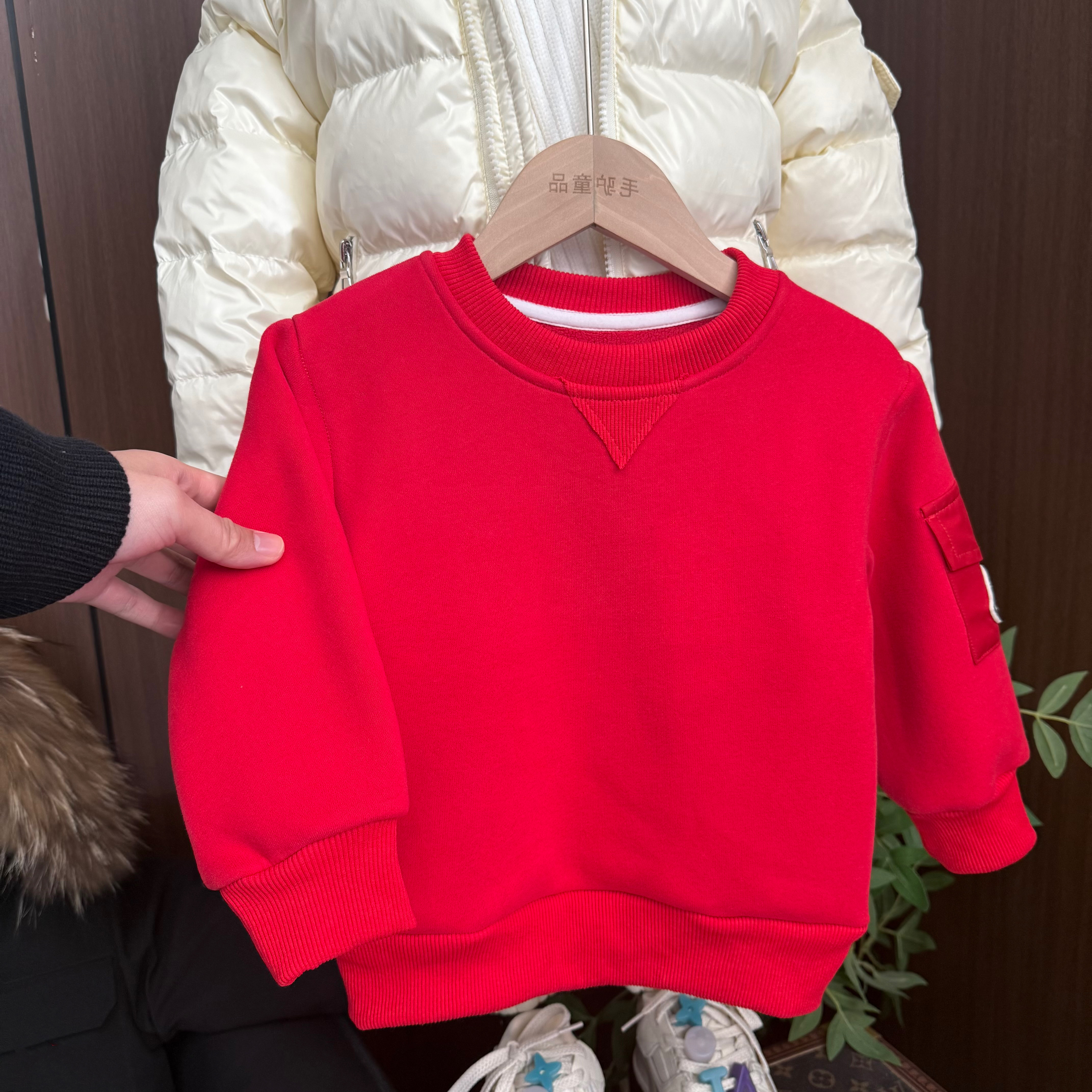 休闲风卫衣套头加绒宽松百搭秋冬