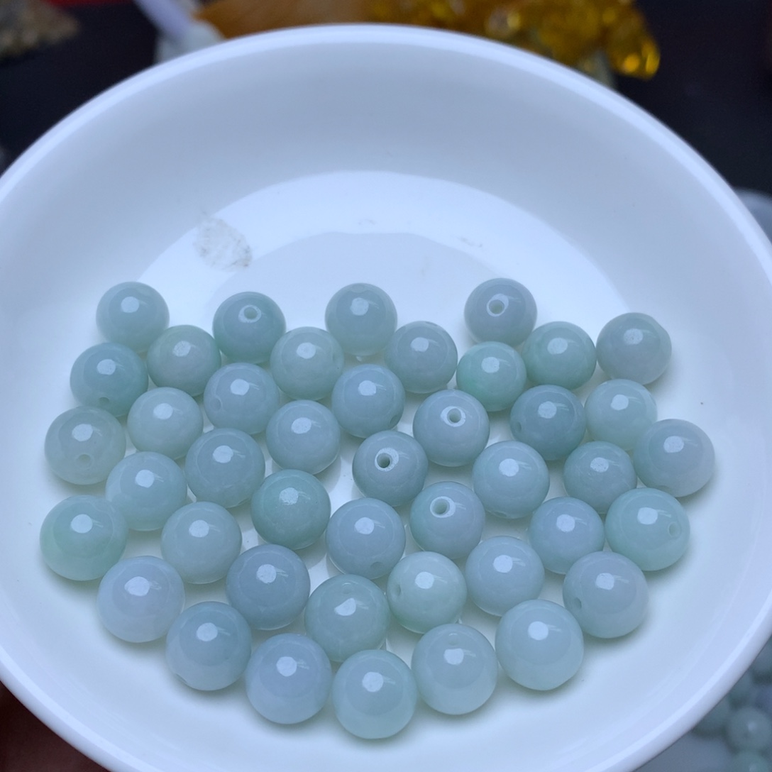 【闪购商品】翡翠手链未镶嵌卡9冰绿20个
