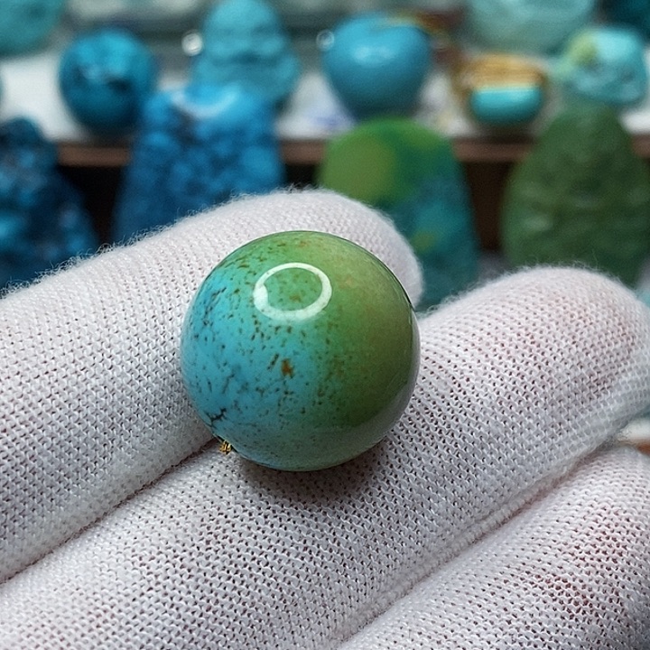 绿松石未镶嵌天然原矿 地大质检