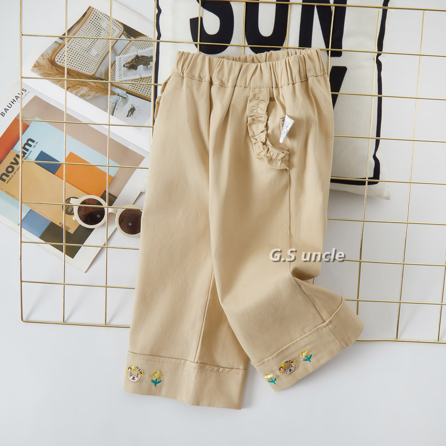 1【牧羊少女】B124女童春款休闲裤公主时尚女孩韩版洋气