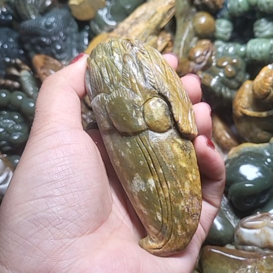岫岩河磨玉（透闪石质玉）未镶嵌挂件